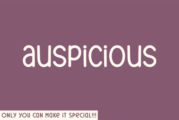 Auspicious Rounded Font for Authentic Campaign Design