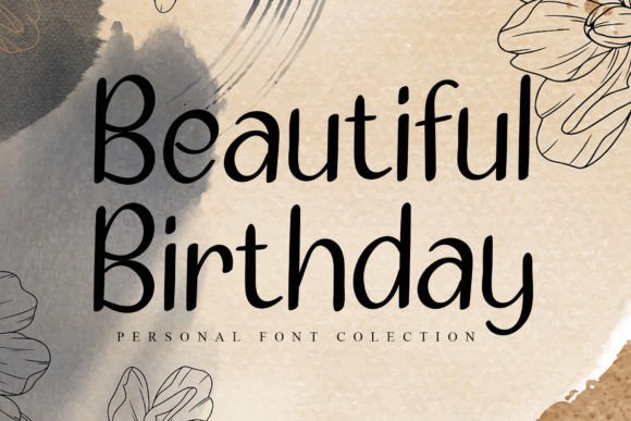 Beautiful Birthday Font for Elegant Small Business Branding