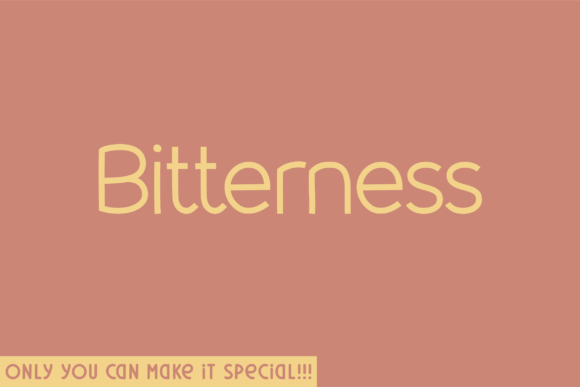 Bitterness Font: Elevating Small Business Brand Identity