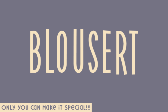 Blousert Font: Elevating Small Business Brand Identity