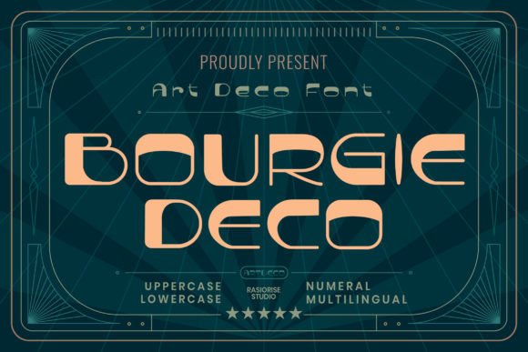 Bourgie Deco Font for Modern Marketing Campaigns