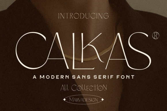 Calkas Font: Bold Sans Serif for Handmade Branding