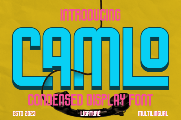 Camlo Font for Handmade Labels and Modern Branding