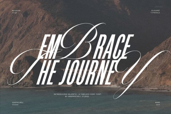 Embrace the Journey Font for Modern Campaign Design