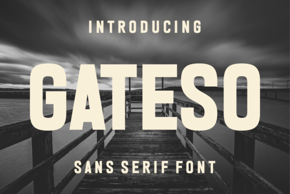Gateso Font: Vintage Sans Serif for Web Design