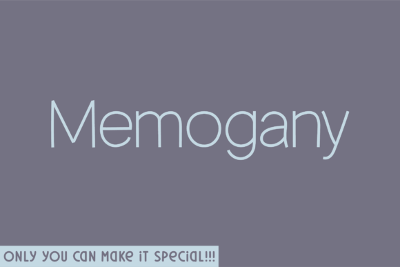 Memogany Font: Elevating Small Business Branding