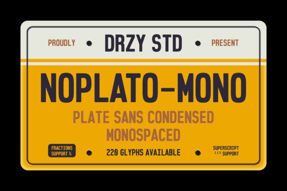 Noplato Mono Font Review for Makers and Product Labels