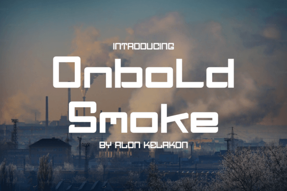 Onbold Smoke Font for Elegant Craft Projects