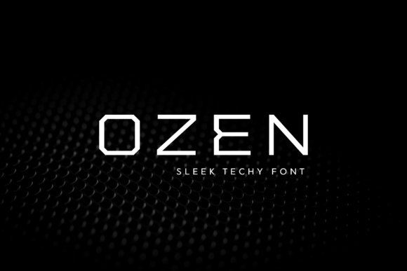 Ozen Font Review: Clean Sci-Fi Sans Serif Design