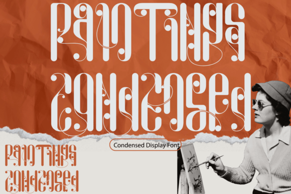 Paintings Condensed Font for Modern Web Layouts
