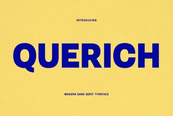 Querich Font for Modern Editorial Design