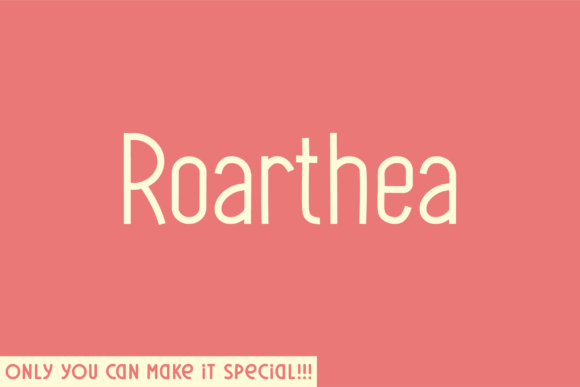 Roarthea Font: Organic Branding for Small Business