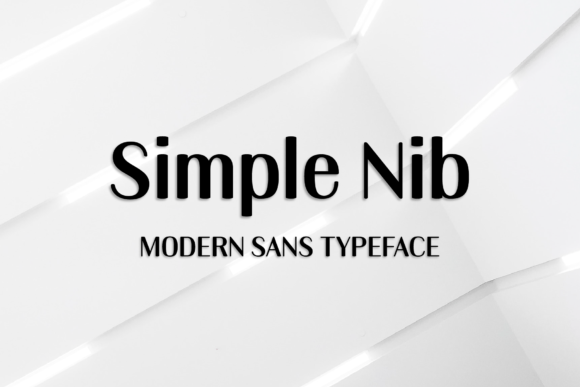 Simple Nib Font for Modern Editorial Design