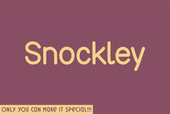 Snockley Rounded: Organic Sans Serif Font Review