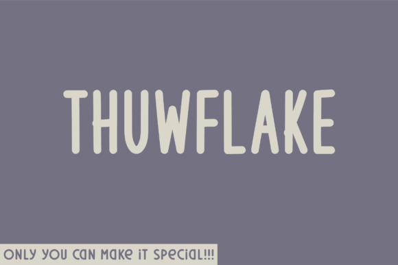 Thuwflake Rounded Font for Modern Web Design