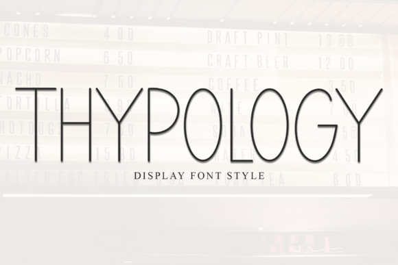 Thypology Font: Sleek Display Typography for Modern Campaigns
