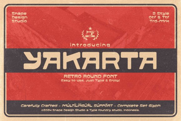 Yakarta Font Review: Retro Round Typography for Campaigns
